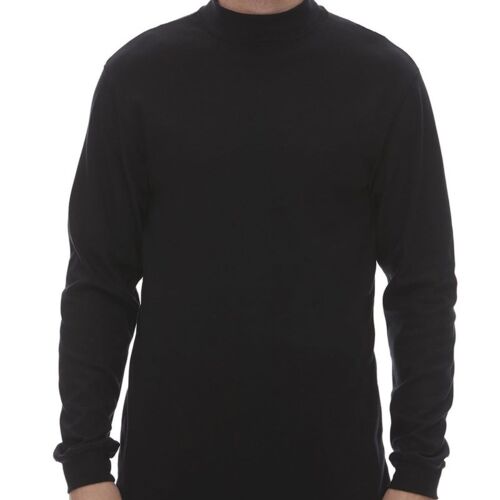 Jersey Interlock Mockneck Long Sleeve T-Shirt Vignette