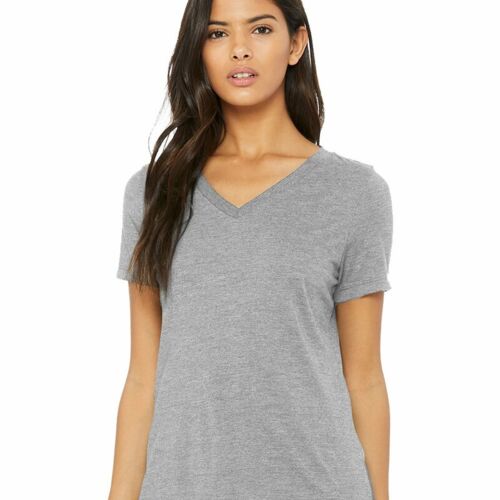 Women's Relaxed Heather CVC V-Neck Tee Vignette