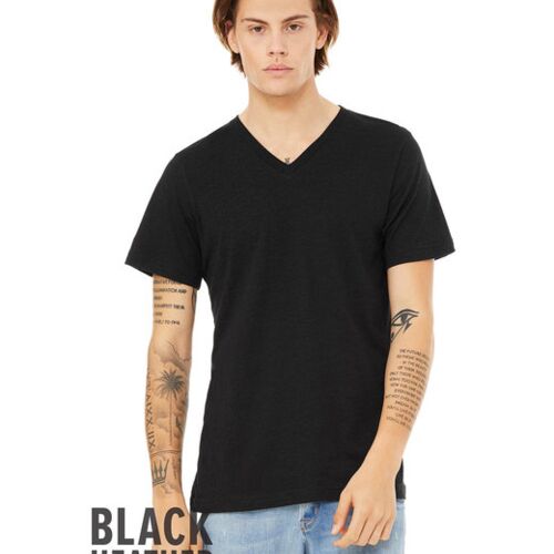 Unisex CVC Jersey V-Neck T-Shirt Vignette