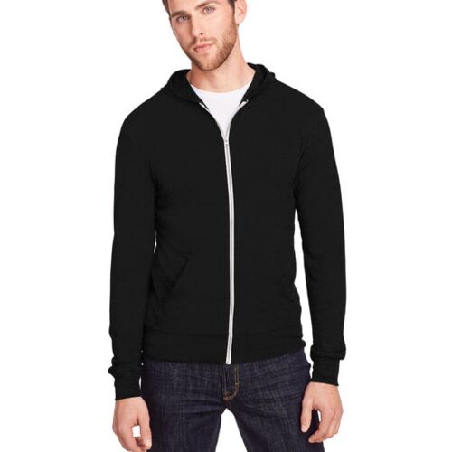 Unisex Triblend Full-Zip Light Hoodie Vignette