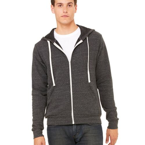 Unisex Triblend Sponge Fleece Full-Zip Hoodie Vignette