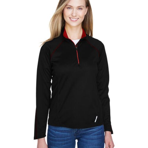 Ladies' Radar Quarter-Zip Performance Long-Sleeve Top Vignette