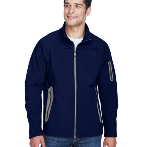 Men's Three-Layer Fleece Bonded Soft Shell Technical Jacket Vignette