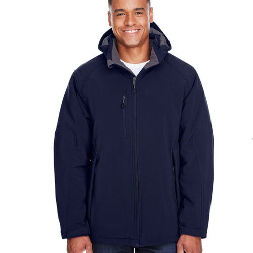 Men's Glacier Insulated Three-Layer Fleece Bonded Soft Shell Jacket with Detachable Hood Vignette