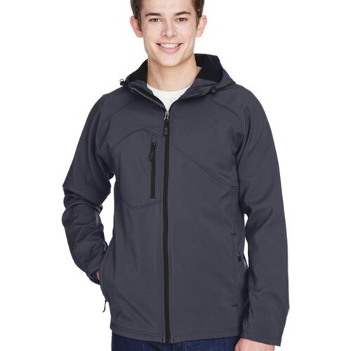 Men's Prospect Two-Layer Fleece Bonded Soft Shell Hooded Jacket Vignette