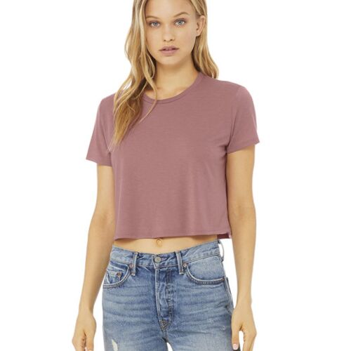 Ladies' Flowy Cropped T-Shirt Vignette