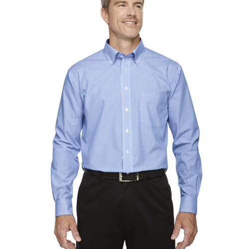 Men's Crown Collection® Banker Stripe Woven Shirt Vignette