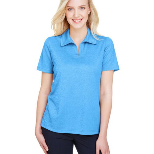 CrownLux Performance® Ladies' Address Melange Polo Vignette