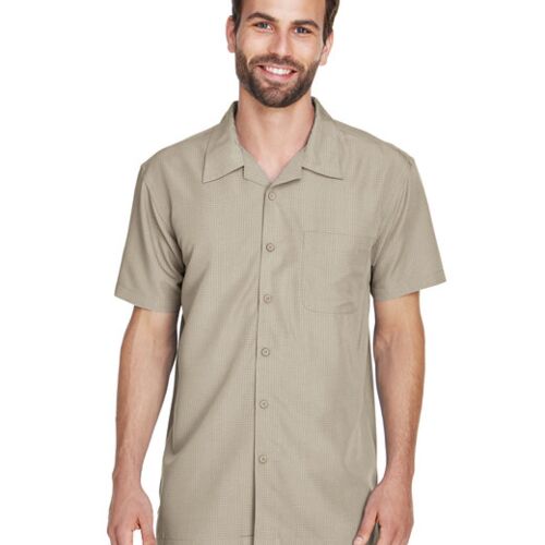 Men's Barbados Textured Camp Shirt Vignette