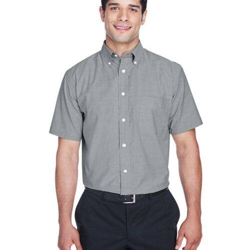 Men's Short-Sleeve Oxford with Stain-Release Vignette