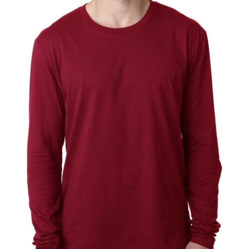Men's Cotton Long-Sleeve Crew Vignette