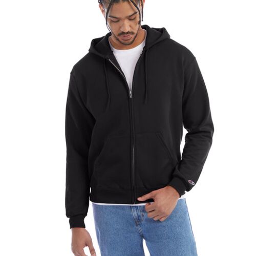 Adult Powerblend® Full-Zip Hooded Sweatshirt Vignette
