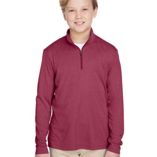 Youth Zone Sonic Heather Performance Quarter-Zip Vignette