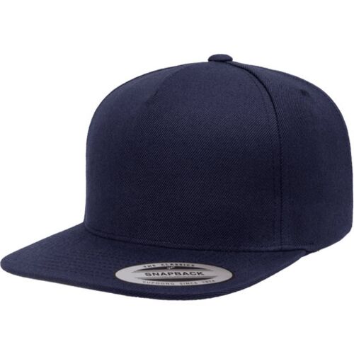 Adult Flat Visor Classic Snapback Cap Vignette