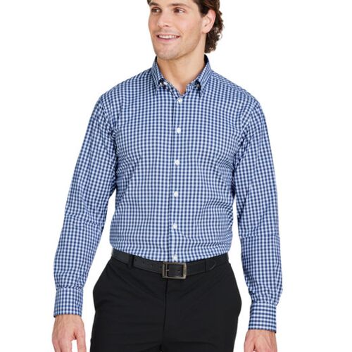 CrownLux Performance® Men's Gingham Shirt Vignette