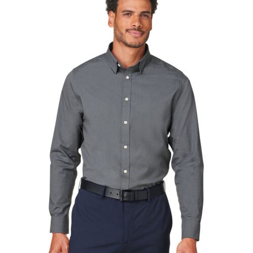 CrownLux Performance® Men's Spencer Poplin Shirt Vignette