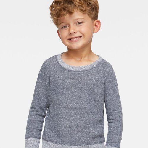 Toddler Harborside Mélange French Terry Crewneck Sweatshirt Vignette