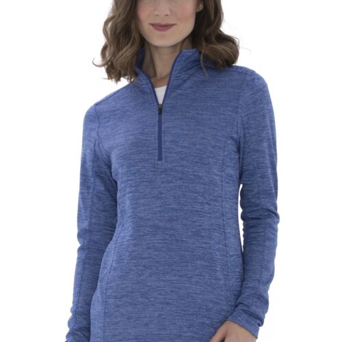 ATC™ DYNAMIC HEATHER FLEECE 1/2 ZIP LADIES' SWEATSHIRT Vignette
