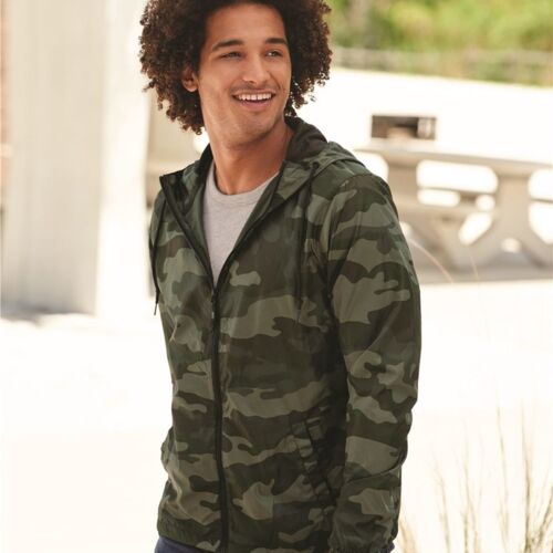 Men's Lightweight Windbreaker Full-Zip Jacket Vignette